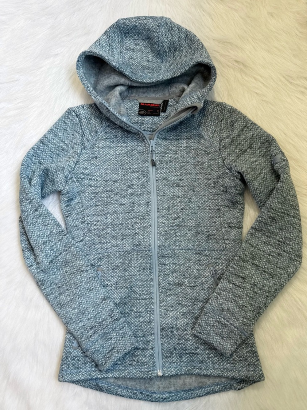 Mammut Kachemak Sweater Fleece Hooded Jacket 💙🤍
